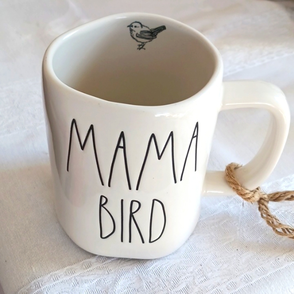 Rae Dunn momma bird morning mug